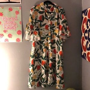 Eloquii fruit patterned dress!